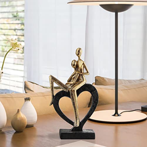 Smadeer Abstract Art Statue For Home Decor, For Couple Her Him Girl Wife Woman,Absract Decor Sculptures For Shelf Living Room Decor Accents,Romantic Wedding Love Gift Modern Figurine #TOP5