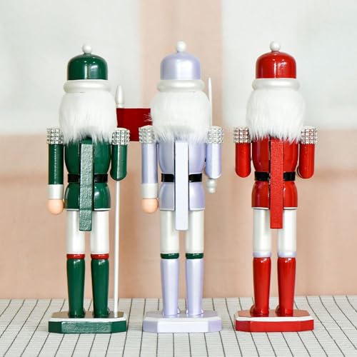 Casse-noisette bois avec perles Z3630 déco Noël classique
