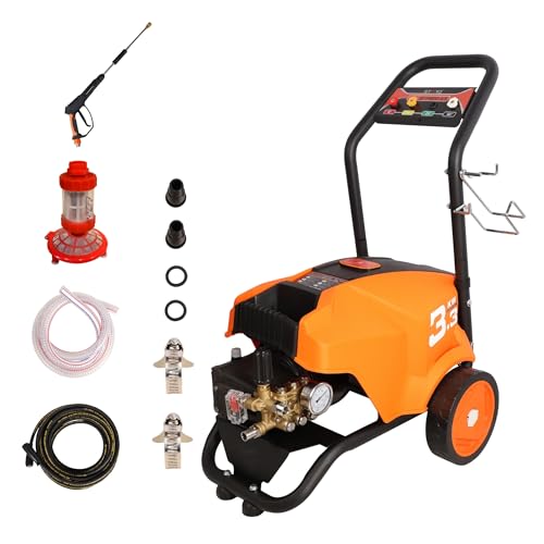 Image of STARQ STPMDC 4.5 Commercial High Pressure Washer with PMDC Motor India's 1st PMDC Pressure Washer 3300W 4.5HP 250 Bar 21 LPM 15m Hose for Car Bike Home & Truck Cleaning