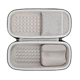 For JBL KMC650U/KMC650 一体型ボックス K Song トラベルキャリングケース用ハードEVAマイク収納バッグ 圧縮に強いハードシェルと豪華な裏地 持ち運びに便利 外側から内側までオックスフォード生地 EVA、フランネル生地