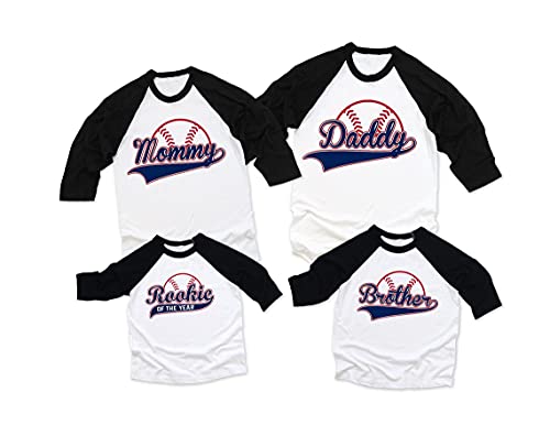 Fairy Godmother Rookie of The Year Family Set, Personalized 1st Birthday Shirt, Baseball Birthday, Custom First Birthday Boy.