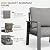 4-Piece Aluminum Patio Conversation Sets All-Weather Sectional Outdoor Furniture Set with Coffee Table & Cushions with Removable Covers for for Backyard, Garden and Poolside Easy Assembly(Gray)