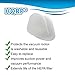 HQRP 2-Pack Foam & Felt Filter Kit compatible with Shark Navigator NV580 Series NV581 NV581Q NV583 NV585 NV586 Powered Lift-Away Vacuum Cleaners, XFFT580 Replacement