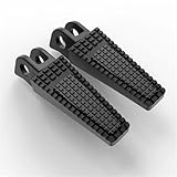 ARLEO Pedales de clavija for reposapiés delantero motocicleta, for M/VA/g/u/s/t/a 675/800/RR D//r//a/g//s/t/e/r 800 F3 675 800/AGO/RC F4 1000R(Straight Black)