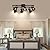 SEEBLEN 6 Light Track Lighting Fixtures Ceiling Black Kitchen Track Light,Modern Flexibly Rotatable Light Heads for Living Room Bathroom Hallway.