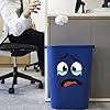 kivrimlarv Garbage Can Stickers,4-Piece Adhesive Cartoon Expressions Decals | Funny Trash Garbage Can Stickers | for Wall Bathroom Indoor Outdoor Bucket Yard Kitchen Home Office #2