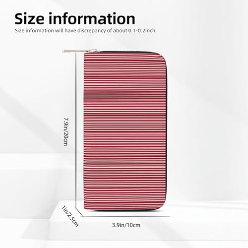 Plaid Red And Black Print Womens Wallet, Ladies Credit Card Holder, Phone Wallet Purses, Long Clutch Hand Bag4