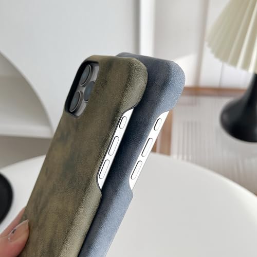 Coque iPhone 13 Pro Max en daim noir chic et doux Caseative - 5