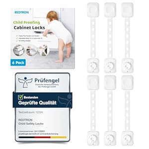 Bloque-Portes Bébé Sécurité REDTRON, Lot de 6 (Occasion Très Bon)