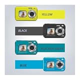 Kamera akcji 2 ekrany Wodoodporna kamera Wielofunkcyjna kamera przeciwwstrząsowa do jazdy rekordowej(Add 32G Card,Black)