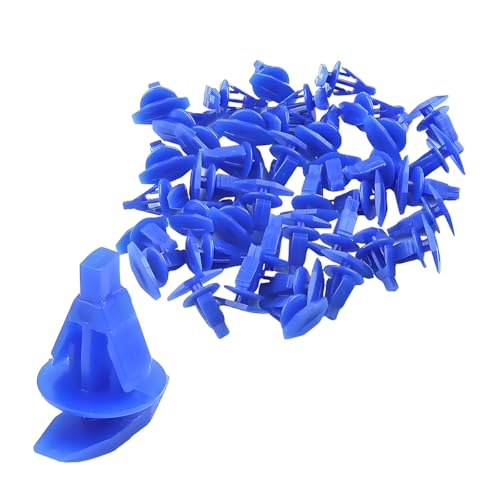 SWPHRT 100PCS Weatherstrip Retainer Clips Automotive Push Fasteners Blue