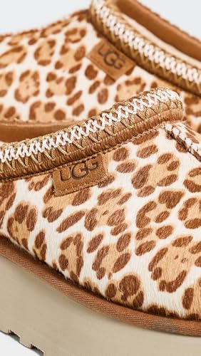 UGG Women's Tazz Plains Slipper, Felicity Leopard Jasmine, 8 - image 4
