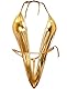 ROSVAJFY Dessous aus Leder Wetlook Damen Lingerie Kunstleder Neckholder Reizwäsche Ein Stück Backless Lederkleid Bodysuit Nighterdres Clubwear Unterwäsche S M L XL (Gold)