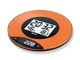 Beurer KS49 Digitale Küchenwaage und Uhr Peach