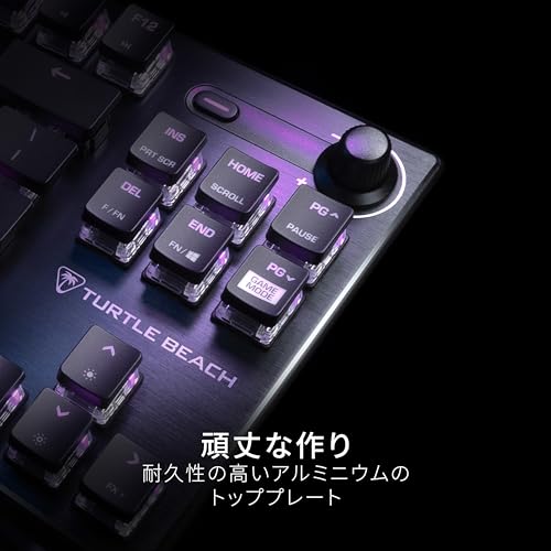 TURTLE BEACH 【Amazon.co.jp限定】TURTLE BEACH ゲーミングキーボード Vulcan TKL AIMO JP 日本語配列 TBK-2001-01-JP の商品画像 5