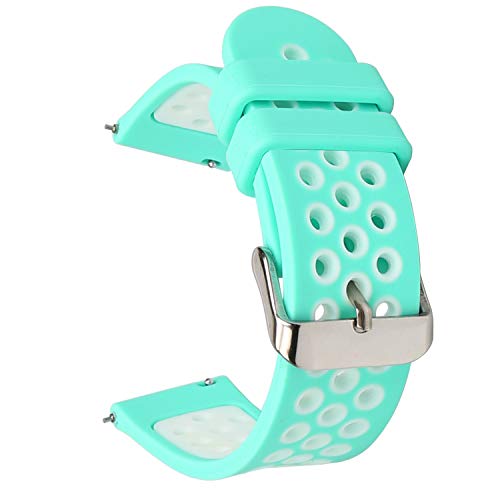 Universal 18mm 20mm 22mm 24mm Width Silicone Watch Band Replacement, Gifts for Christmas