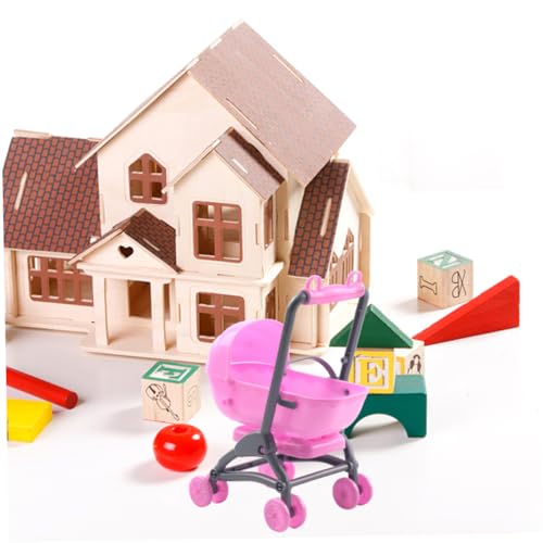 CIYODO 2 Stück Puppenwagen Teiliges Realistisches Design für Rollenspiele Montessori Fördert Kreativität und Hand Augen Koordination für Ab Jahren – Bild 5