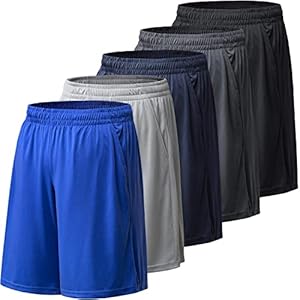 BALENNZ Athletic Shorts for Men with Pockets and Elastic Waistband Quick Dry Activewear