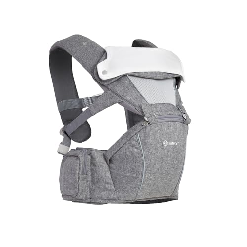 Canguru Safety 1st, Wallaby, Hipseat 5 em 1, 3,5kg a 15kg, Grey