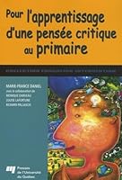 POUR L'APPRENTISSAGE D'UNE PENSEE CRITIQUE AU PRIMAIRE 2760513300 Book Cover