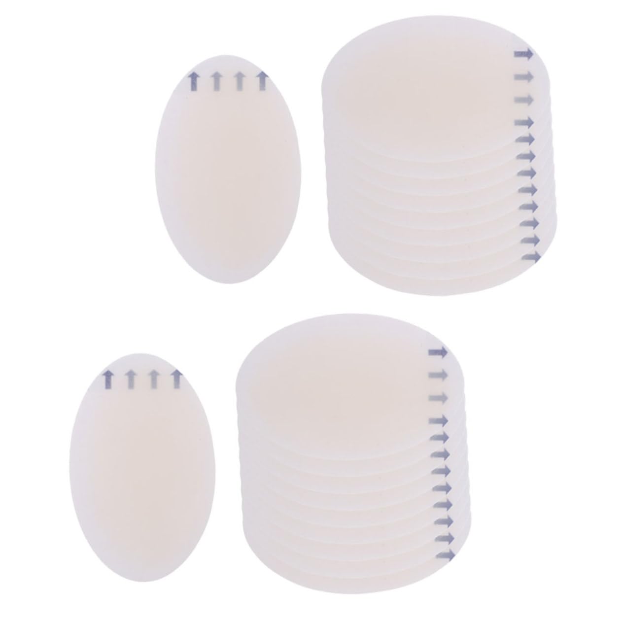 PACKOVE 60stücke Gel-pads Für Fersenblasen Atmungsaktive Selbsthaftende Schutzpolster Linderung Von Fußermüdung Und Blasenbildung Für Schuhen Stiefeln Und High Heels