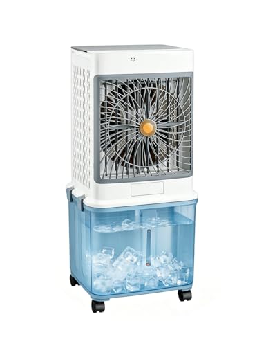 Swamp Cooler,Evaporative Air Cooler 2026 Upgraded Windowless Portable Air Conditioners with 10GAL...