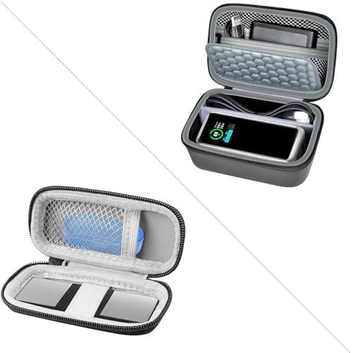 Heart Monitor Case Compatible with AliveCor Kardia Mobile ECG/for KardiaMobile 6L for Apple and Android Device - CASE ONLY (Black) Bundle with Case Compatible with Anker Prime Power Bank 20,000mAh Po
