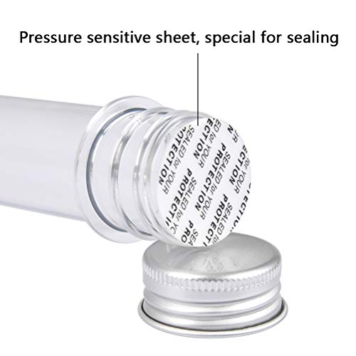 BUYGOO Reageerbuis kunststof reageerbuizen met sluiting, 15 stuks, 40 ml reageerbuisjes met aluminium schroefdeksel… - Image 8