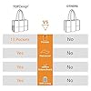 TOPDesign Utility Water Resistant Tote Bag with 13 Exterior & Interior Pockets, Top Zipper Closure & Thick Bottom Support, for Working Women, Teachers, Nurses, Accountants (Bird) #5