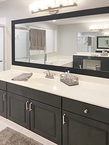 VisitRyl Tapetenbordüre selbstklebend PVC Sockelleiste Dekorative Bordüre Selbstklebende Home Bordüre Küche Tapetenbordüre selbstklebend für Badezimmer Wohnzimmer Schwarz matt 5cm X 500cm