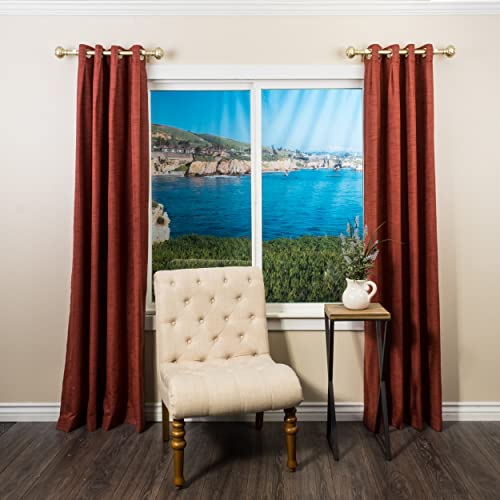 Decopolitan 1" Twist Knob Curtain Rod Pair, 12 to 20 Inches, Light Gold by Decopolitan - Image 5