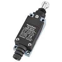 Heschen TZ-8112 Kolben mit Parallelrolle geschlossen NO + NC kurzzeitig 250 VAC 10A, Mechanisch, Roller, EIN-AUS-EIN, Black