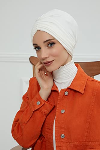 Aisha's Design Shirred Elegance Head Turban For Women Fashion Instant Turban Shirred Head Scarf for Women2