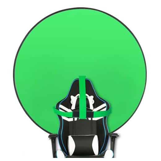 57" Portable Green Screen Chair for Streaming
