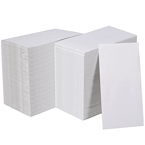 [600 Pack]Vplus Paper Napkins Guest Towels Disposable Premium Quality 3-ply Dinner Napkins Disposable Soft, Absorbent, Party Napkins Wedding Napkins for Kitchen, Parties, Dinners or Events(white)
