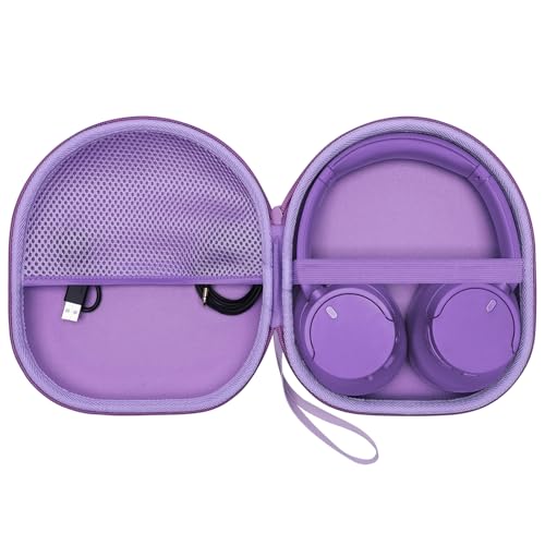 Étui de transport compatible avec casques Sony WH-1000XM4, WH-CH720N, WH-1000XM5, WH-CH520, ULT WEAR, WHCH710N, WH-CH510, coque violette de voyage DR·AMIU