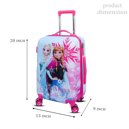Image of ADSON Abs Kids Trolley 360 Rotating Luggage 360 Degree Wheels Non-Breakable 20 Inch Kids Hardsided Suitcase with 4 Wheels, 360 Degree Wheel Travel Trolley Bag (Design 8)