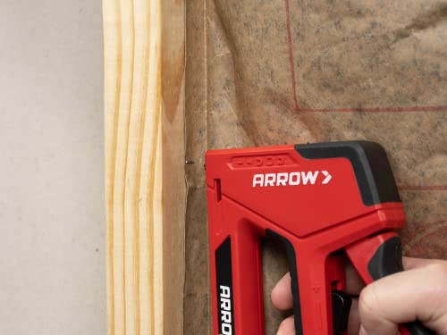 Arrow T501 5-in-1 Manual Staple and Nail Gun, Wire Stapler, and Brad Nailer for Wood, Upholstery, Construction, Insulation, Crafts, Fencing, and Cable, Black/Red 6 Arrow T501 5-in-1 Manual Staple and Nail Gun, Wire Stapler, and Brad Nailer for Wood, Upholstery, Construction, Insulation, Crafts, Fencing, and Cable, Black/Red - Image 6