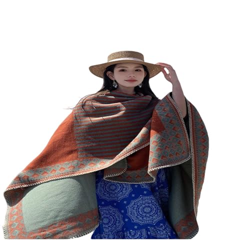 Capa poncho toalla playa transpirable bufanda protector solar gran chal mujer 6