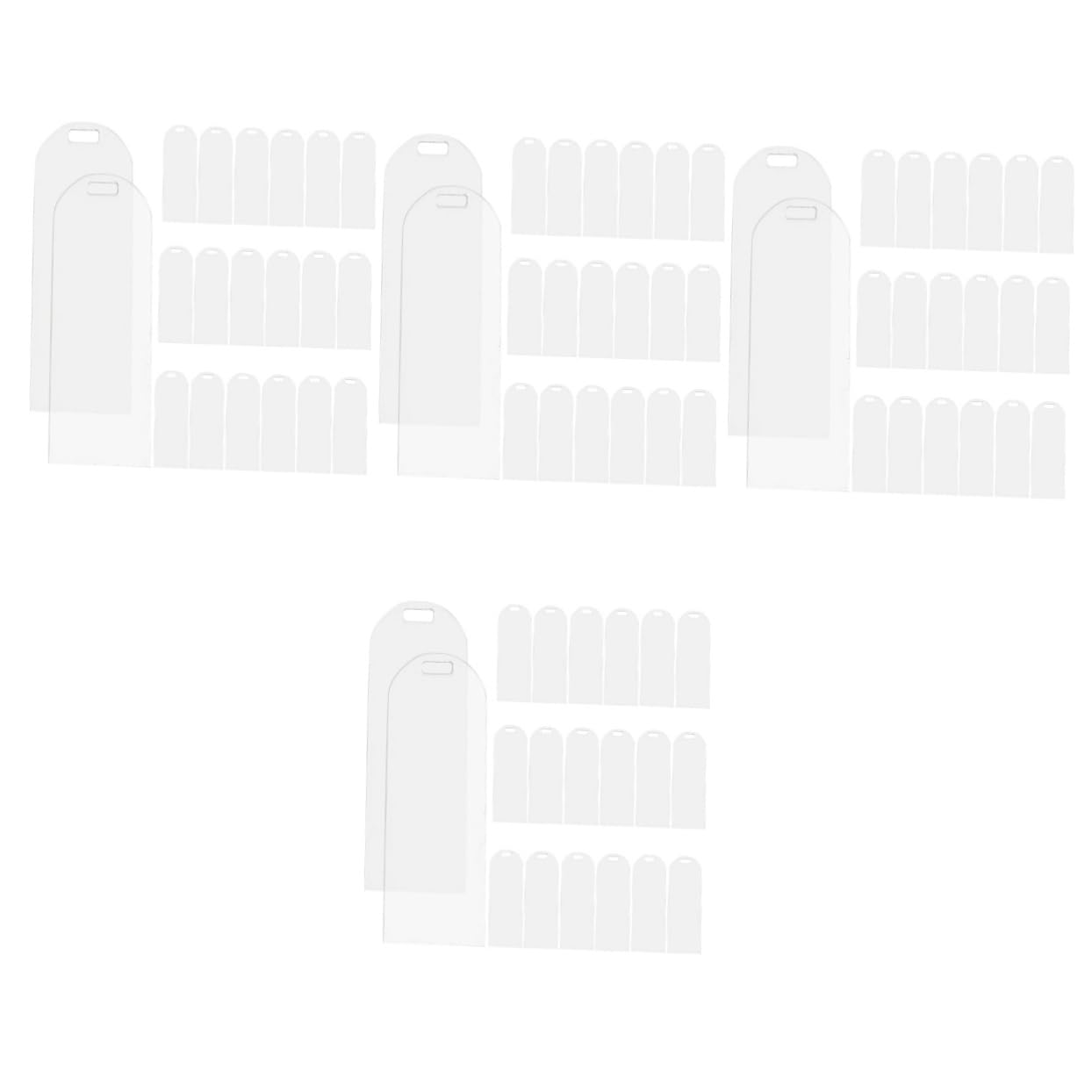 NUOBESTY 4 Sätze Transparentes Leeres Lesezeichen Sublimations-lesezeichen Quaste Vintage- Bookmarks Book Marks Mehrzweck- Diy Acryl 20 Stück * 4