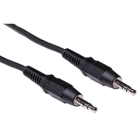 Pearstone Stereo Mini Male to Stereo Mini Male Cable (Black) - 25' Cover