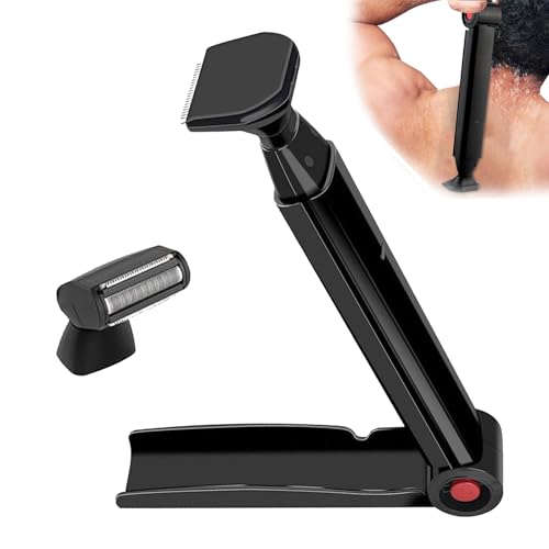 Afeitadora De Espalda, Afeitadora De Espalda Para Hombres Con 2 Cabezales De Afeitado Plegables Afeitadora De Espalda Para Hombres Depiladora De Espalda Para Hombres Afeitadora Corporal