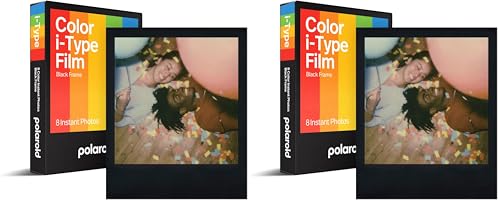 Image of Polaroid Color Film for I-Type, Black Frame Edition (6019) (Pack of 2)