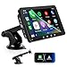 android zoll günstig Kaufen-Auto-Display kompatibel mit CarPlay und Android Auto, Wireless Connect Radio, tragbares Android Carplay 7-Zoll-IPS-Touchscreen 1080P, Google und Siri Assistant (7 inch)