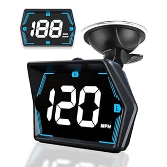SinoTrack GPS Speedometer Universal MPH Speedometer Heads-Up Display for Car GPS Speedometer Large Screen HUD with Over Speed Alarm Fatigued Driving Alert for All Vehicle