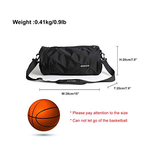 Sports Gym Bag for Men and Women Workout Bags Mens Gym Bag Black, Small