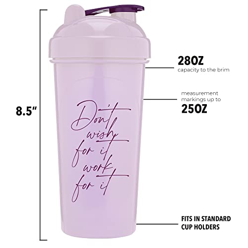 Gomoyo [2 Pack] 28Oz Shaker Bottle With Motivational Quotes (Rose &Lavender) | Protein Shaker Bottle With Mixer Agitators | Shaker Bottle For Protein Mixes Pack Is Bpa Free And Dishwasher Safe #TOP2