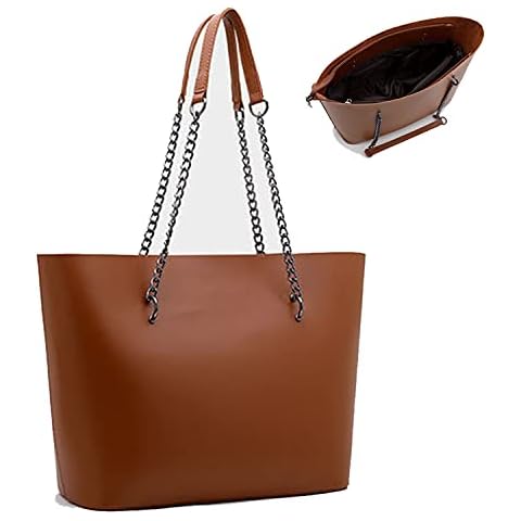 Weilan Women's Faux Leather Tote Shoulder Bag from, Big Capacity Handbag Cover