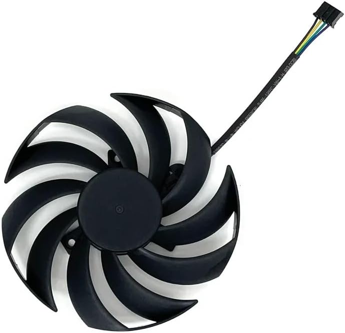 Graphics Card 95MM PLD10010B12HH GPU Cooler Fan Replacement Compatible with RTX 3070 3070Ti 3080 3080Ti 3090 Ti SUPRIM X Graphics Video Card(Black 1-Fan)
