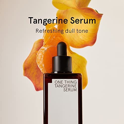 One Thing Tangerine Serum 2.7 Fl. Oz. | Vegan Hydrating Brightening Facial Ampoule For Clear Even Smooth Skin With Vitamin C | Dark Spots, Freckles, Blemishes, Pigmentation | Korean Skin Care #TOP1